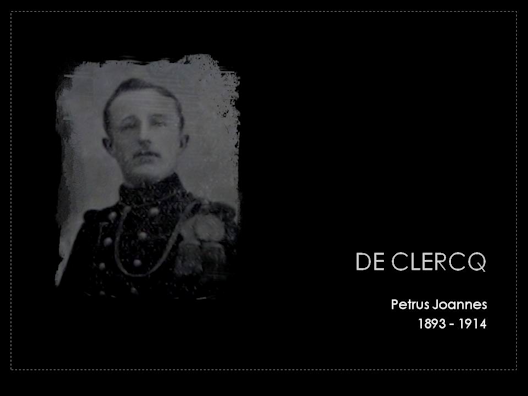 de clercq petrus joannes 1893-1914