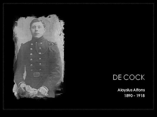 de cock aloysius alfons 1890-1918