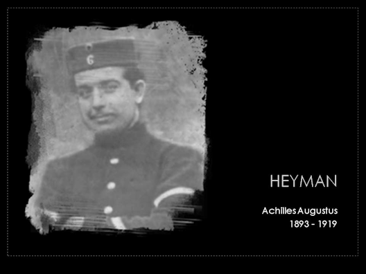 heyman achilles augustus 1893-1919