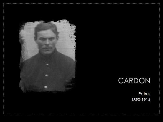 cardon petrus 30 04 1890- 1914